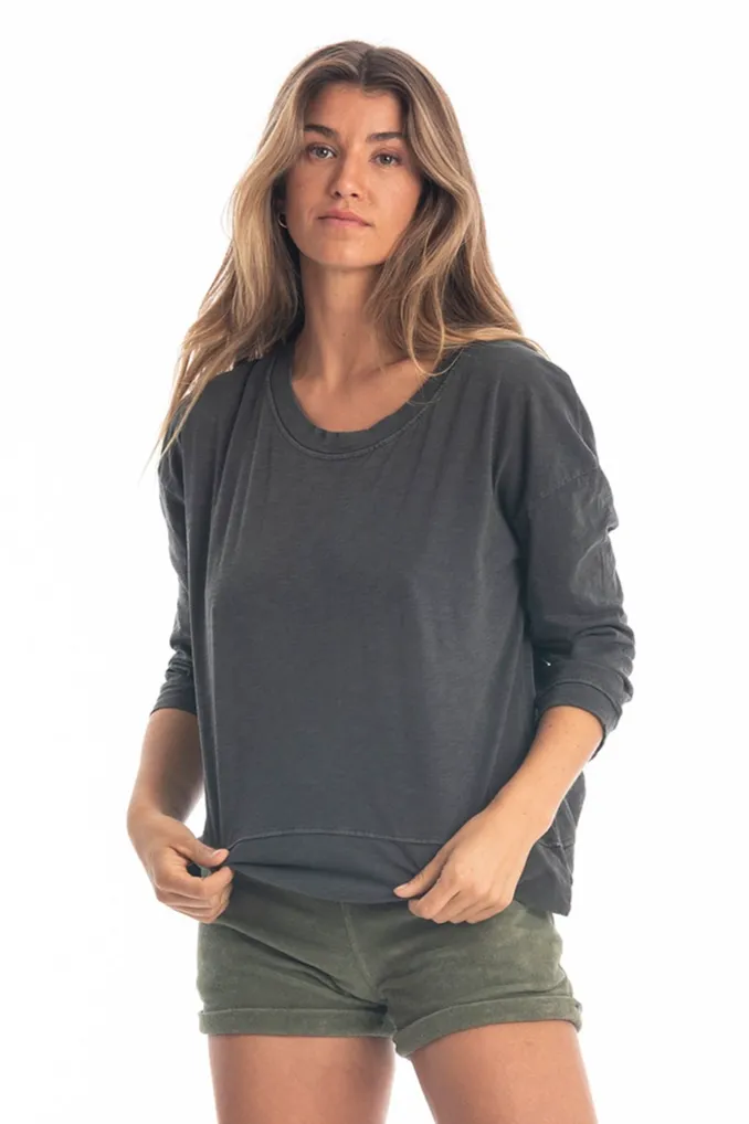 RAVENS VIEW IBIZA RAVENS VIEW IBIZA Damen vegan Lange Ärmel Efeu Anthrazit, Dunkelgrau, – Produktbild 1 von 1