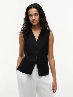 Tommy Hilfiger Tommy Hilfiger Anzugweste SUMMER LYOCELL LONG WAISTCOAT Materialmix mit Leinen – Produktbild 1 von 1