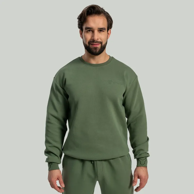GymBeam OG1 STRIX Relaxed Sweatshirt in Cedar Green M – Produktbild 1 von 1