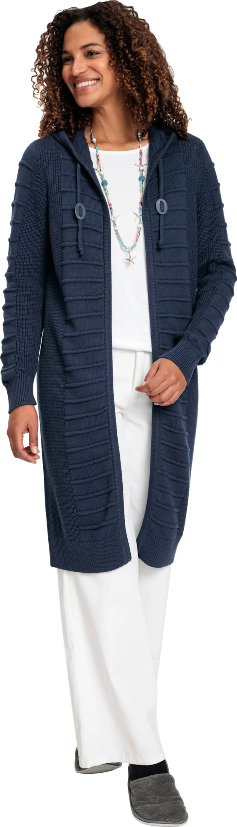 Witt Longstrickjacke dunkelblau, Dunkelblau, – Produktbild 2 von 2