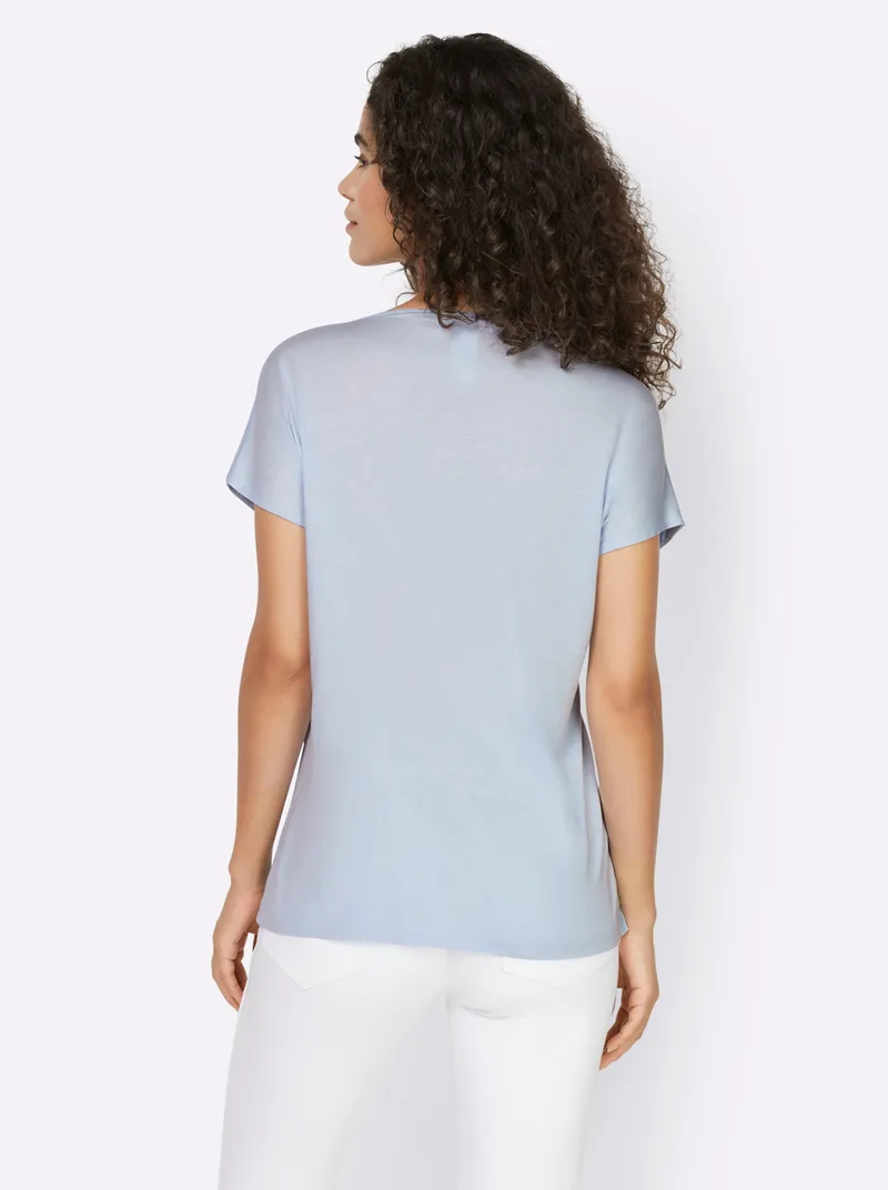 heine Kurzarmshirt eisblau, Eisblau, – Produktbild 1 von 2