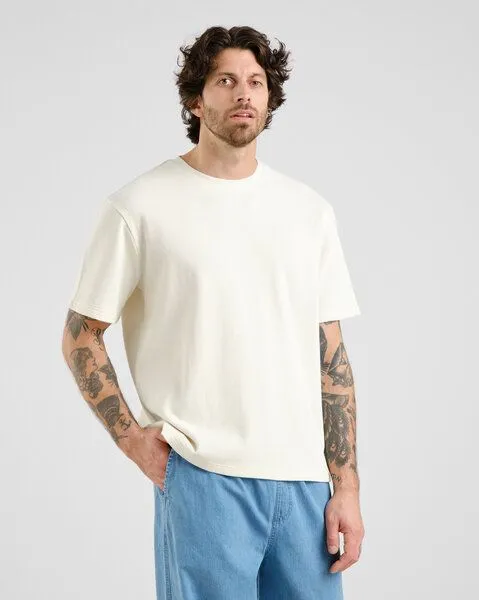 Dedicated DEDICATED Herren T-Shirt aus Bio-Baumwolle - Danviken Waffle, Whisper white (weiss), – Produktbild 2 von 3