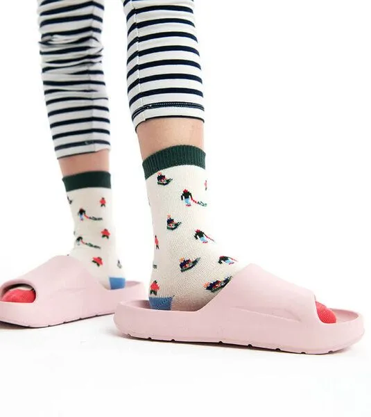 DillySocks DillySocks Kindersocken Lil Sled aus Biobaumwoll-Mix, Weiß, – Produktbild 2 von 4