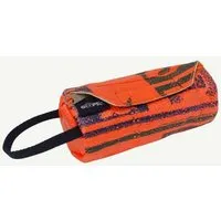 GOOPSI GOOPSI Futterdummy, Apportierspielzeug für Hunde, Upcycling aus Reissack, 19x8 cm, Orange, – Produktbild 1 von 1