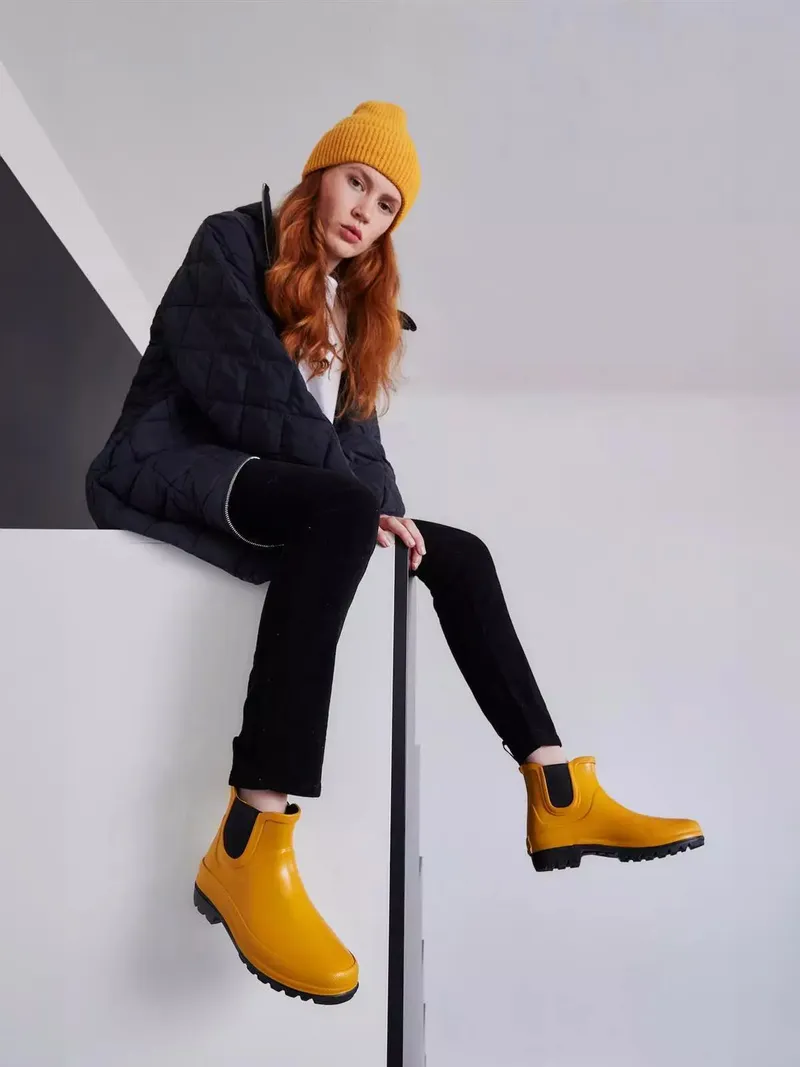 Grand Step Shoes Grand Step Shoes Gummistiefel Vickie, Curry, – Produktbild 1 von 5