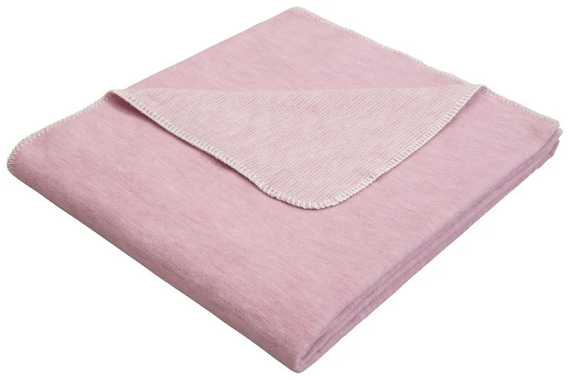 Wohndecke Jannis, OTTO home, GOTS zertifiziert - aus Bio-Baumwolle, Kuscheldecke, Rosa, – Produktbild 2 von 5