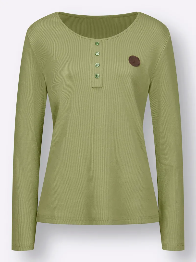 Witt Langarmshirt lindgrün, Lindgrün, – Produktbild 1 von 2
