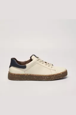 AGAZI AGAZI Herren vegan Sneaker Jacob Beige + Marineblau – Produktbild 1 von 1