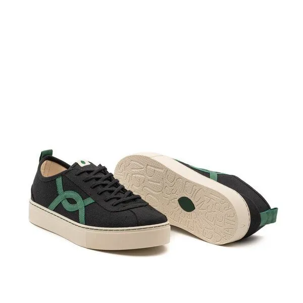 Vesica Piscis Footwear Vesica Piscis Footwear KAFKA BLACK SNEAKER OF RECYCLED COTTON, Weiß, – Produktbild 2 von 3