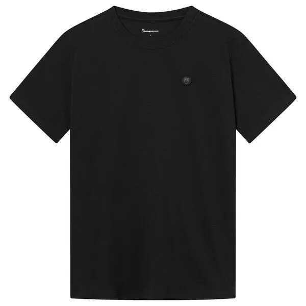 KnowledgeCotton Apparel KnowledgeCotton Apparel T-Shirt LOKE, Black jet, – Produktbild 1 von 4