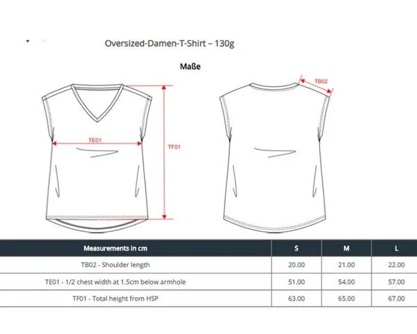 YTWOO YTWOO Oversized Damen T-Shirt aus Bio-Baumwolle, V-Ausschnitt, Vintage weiss, – Produktbild 3 von 3