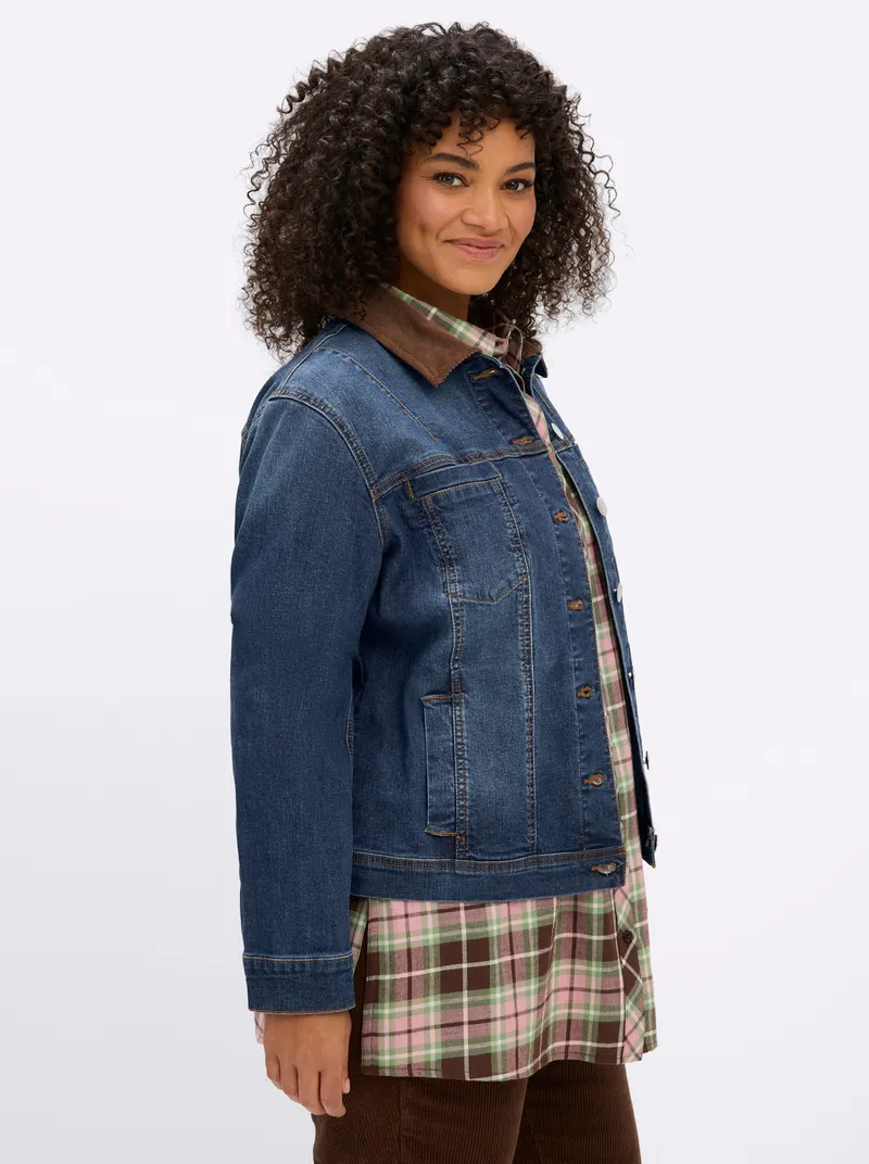 sheego Jeansjacke, Blue-stone-washed, – Produktbild 2 von 2