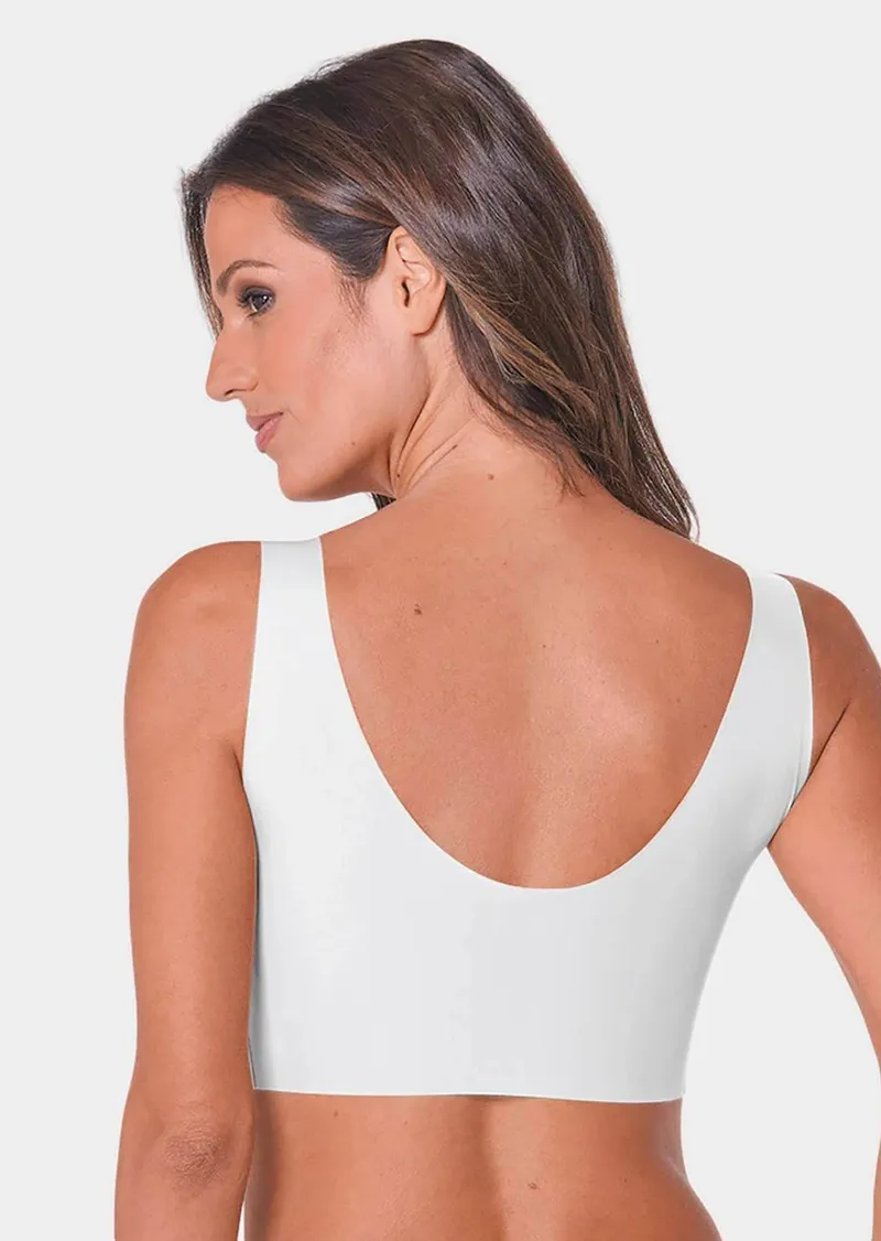 Sloggi Glattes Bustier mit eingearbeiteten Schalen - weiß - Gr. XS von Goldner Fashion, Weiss, – Produktbild 2 von 3