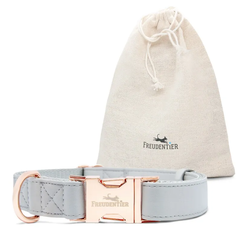 Freudentier Freudentier Hundehalsband aus veganem Leder S-M – Produktbild 1 von 2