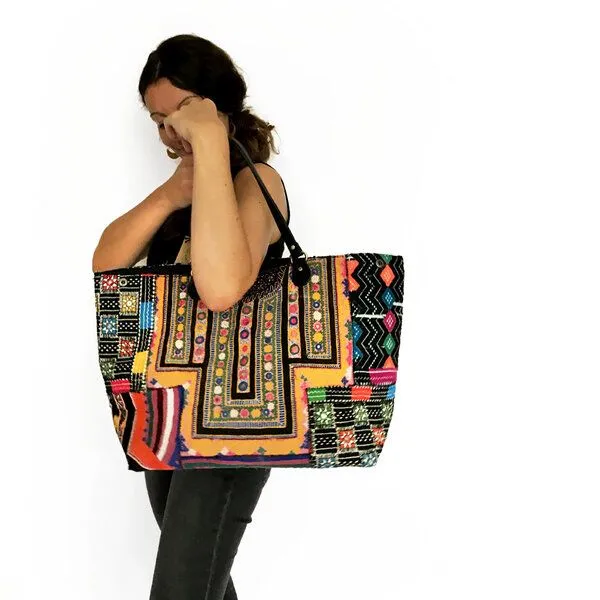 KIKOONI KIKOONI XL Tasche Totebag "OMG" Banjara Tasche – Produktbild 2 von 4