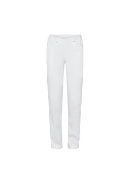 LAURIE LAURIE Damen vegan Hose Hannah Regular Mittellang Weiß – Produktbild 1 von 1