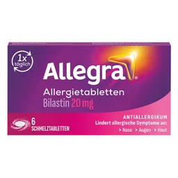 Allegra Allegra Allergie & Heuschnupfen Schmelztabletten mit Bilastin – Produktbild 1 von 1