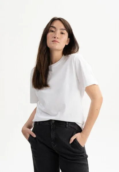 MELA MELA T-Shirt Style TANIKA aus 100% Bio-Baumwolle, Weiss, – Produktbild 1 von 4