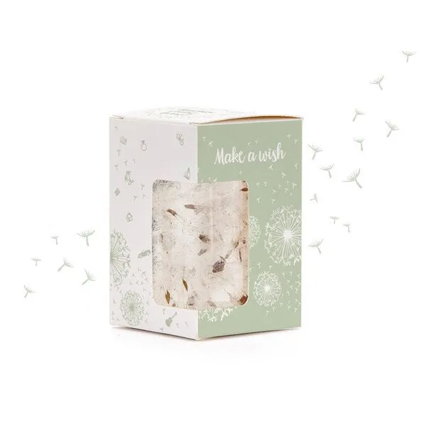 Die Stadtgärtner Die Stadtgärtner Wunscherfüller mit Pusteblumen-Schirmchen I Geschenk für Mama, Freundin, Ehefrau zu Geburtstag und Weihnachten, Beige, – Produktbild 4 von 4