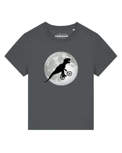 watapparel watapparel T-Shirt Frauen Flying TRex, Anthracite, – Produktbild 1 von 2