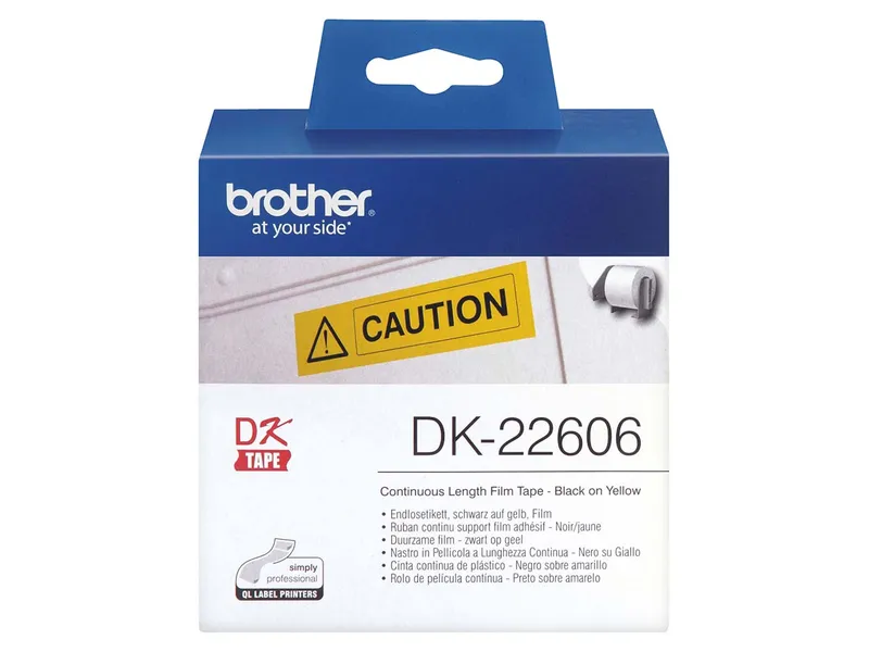 Brother Brother Endlosetiketten DK-22606 gelb 62 mm x 15,24 m – Produktbild 1 von 3