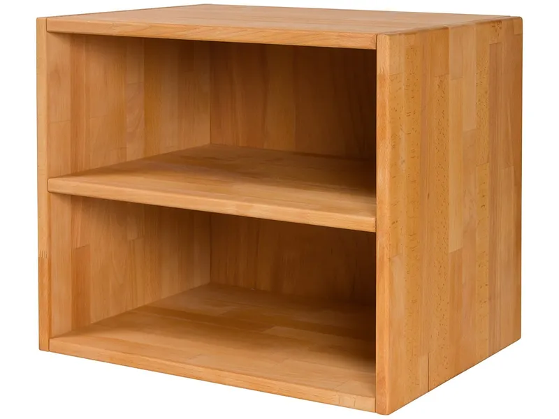 Caritas Werkstätten Caritas Werkstätten Kinderzimmer Regal, Buche Massivholz, geölt B: 54,5 x H: 46,5 x T: 40 cm, Natur, – Produktbild 1 von 2