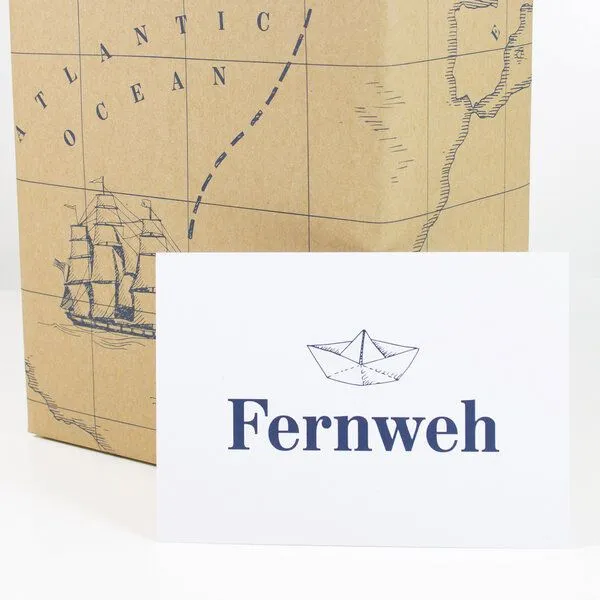 Bow & Hummingbird Bow & Hummingbird Postkarte Fernweh – Produktbild 1 von 2