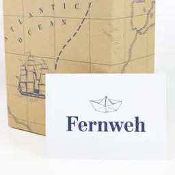 Bow & Hummingbird Bow & Hummingbird Postkarte Fernweh – Produktbild 1 von 1