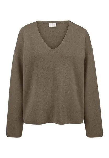 hessnatur hessnatur Pullover Oversize aus Bio-Baumwolle mit Schurwolle, Silbergrün, – Produktbild 3 von 4