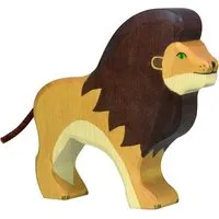 Holztiger Holztiger Holzfigur "Löwe, stehend" Abenteuer Wildnis Maße 15 x 2,8 x 13 cm – Produktbild 1 von 1