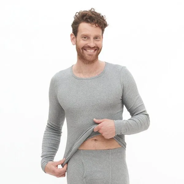 Living Crafts Living Crafts Langarm-Shirt - JOHAN, Grey melange, – Produktbild 1 von 3