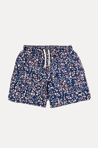 Trendsplant Trendsplant Terrazzo SEAQUAL®YARN Swim Trunks, Blau, – Produktbild 2 von 4