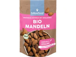 followfood followfood Bio-Mandeln, geröstet und gesalzen, 150 g – Produktbild 1 von 1