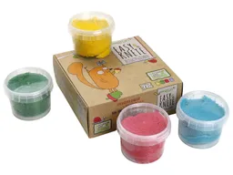 neogrün Easy Soft Knete 4er Set rot, gelb, grün, blau 4 x 120 g – Produktbild 1 von 1