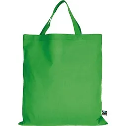 TEXXILLA Fairtrade Baumwolltasche mit kurzen Henkeln, maigrün, Hellgrün, – Produktbild 1 von 1