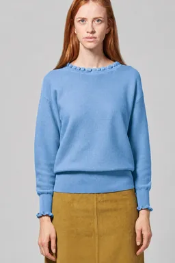 HempAge Hempage Damen vegan Strickpullover Elegant Heaven In Blau – Produktbild 1 von 1