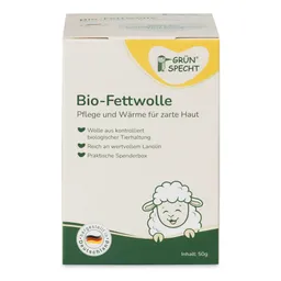 Grünspecht Bio-Fettwolle, 50 g, kbT – Produktbild 1 von 1