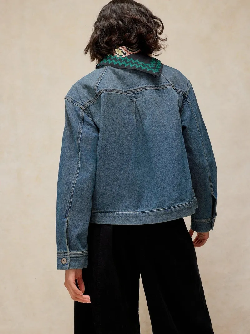 White Stuff Jeansjacke Eva - 38/R, Mittel denim, – Produktbild 4 von 4