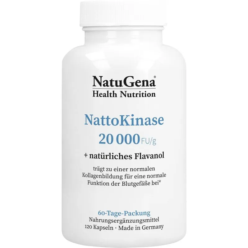 NatuGena NatuGena Nattokinase 20.000+vitamin C Vegan Kapseln – Produktbild 2 von 2