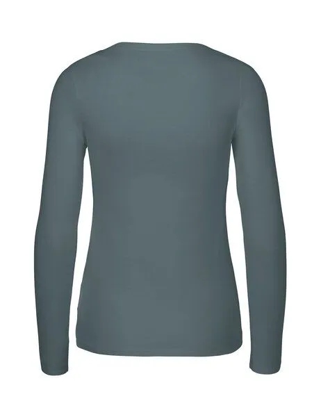 Neutral® - 3FREUNDE Neutral® - 3FREUNDE Frauen Longsleeve, Teal, – Produktbild 3 von 4