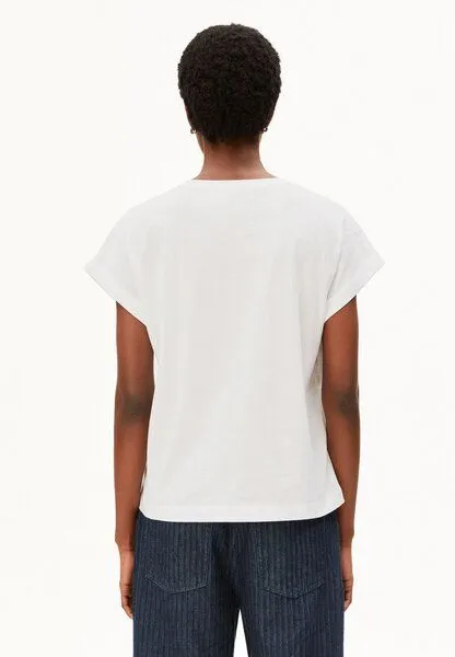 ARMEDANGELS ARMEDANGELS IDAARA Damen T-Shirt aus 100% Bio-Baumwolle, White, – Produktbild 2 von 4