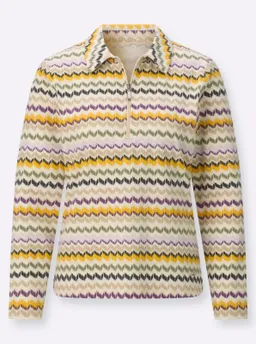 Witt Poloshirt oliv-traube-gemustert – Produktbild 1 von 1