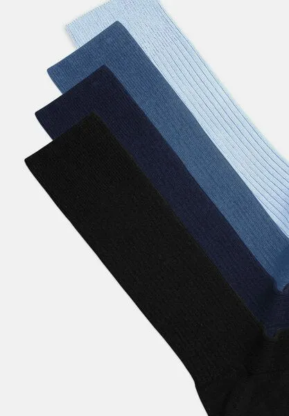DillySocks DillySocks Socken „Premium Ribbed Collection“, Baby blue - steel blue - dark navy - night black, – Produktbild 2 von 4