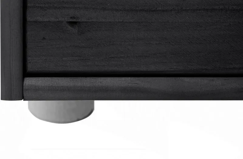 OTTO home Kommode Gava, massives Kiefernholz, mit vielen Stauraummöglichkeiten, Breite 34 cm, Schwarz, – Produktbild 1 von 5