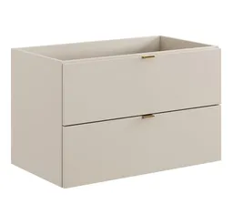 Lomadox Waschbeckenschrank DURANGO-56 Waschtischunterschrank, 80 cm, kaschmir, 2 Schubladen – Produktbild 1 von 1