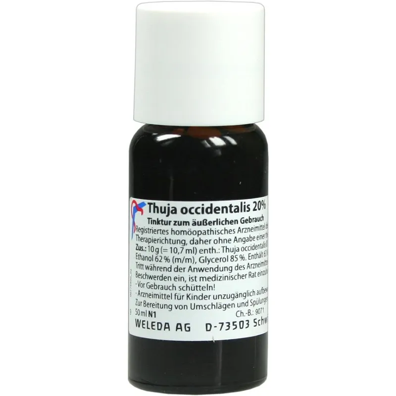 Weleda WELEDA THUJA OCCIDENTALIS 20% äußerlich Tinktur 50 ml Tinktur – Produktbild 1 von 1