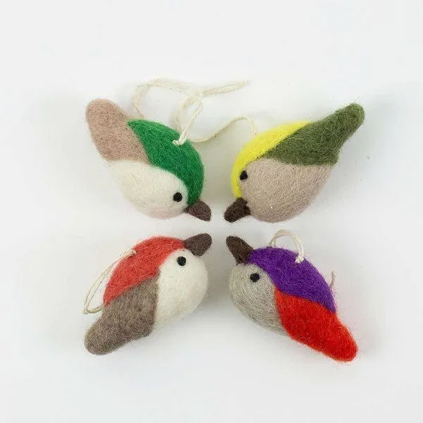 A World of Craft / Afroart A World of Craft / Afroart Oster Filzanhänger Kolibri (4er Set) – Produktbild 2 von 2