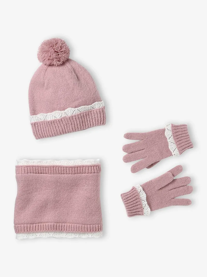 Vertbaudet Mädchen Set, Hellrosa, – Produktbild 1 von 4