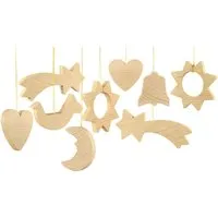 Nemmer Nemmer Christbaumschmuck aus Holz, Flachmodelle 24 Teile Weihnachtsschmuck aus Holz – Produktbild 1 von 1