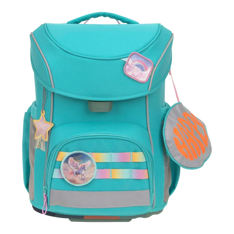 Lässig Lässig Schulranzen-Set Slim Unique 7-tlg., Tuerkis, – Produktbild 1 von 3
